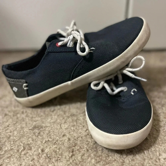 Sperry Kids Bodie Blue Grey & White Canvas Size 3.5 M - Picture 4 of 4